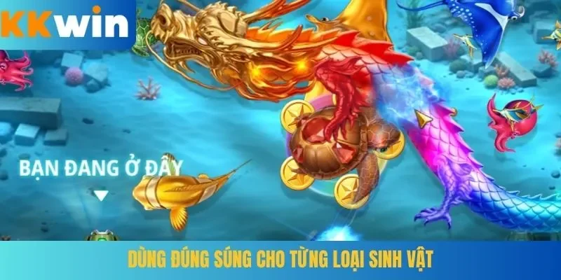 Dùng đúng súng cho từng loại sinh vật